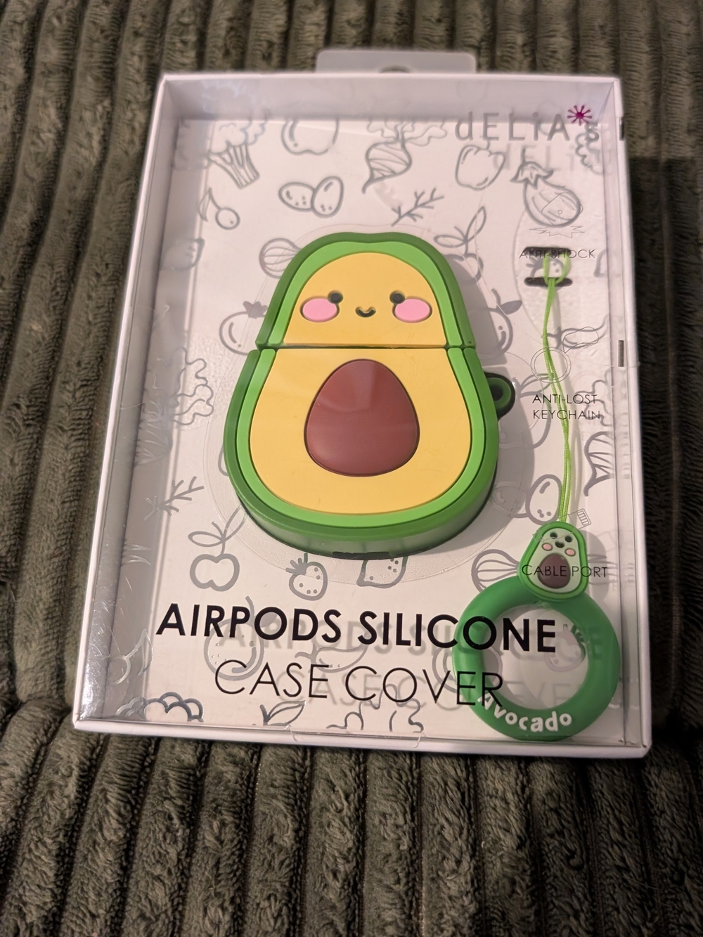 dELiA*s Avocado Green Silicone AirPods Case Cover